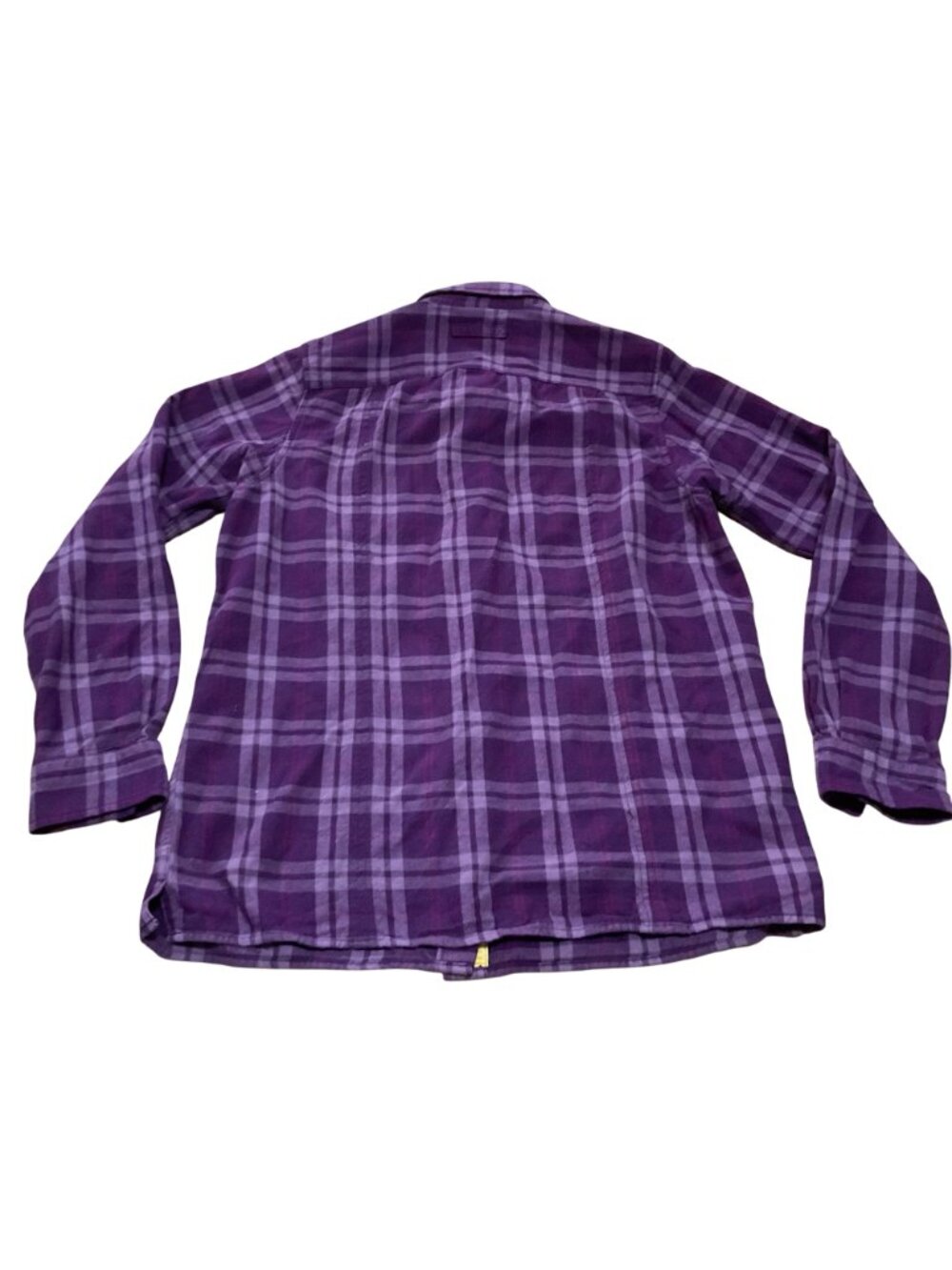 Duluth Trading Co Womens Medium Purple & Red Plaid Button-Up Flannel Shirts - Picture 6 of 8